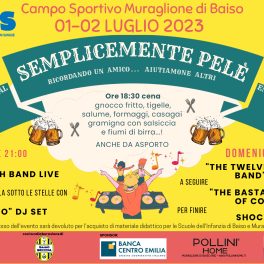 Settima edizione di “Semplicemente… Pelè” al Muraglione di Baiso