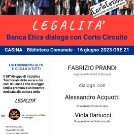 Dialogo tra Banca Etica e Cortocircuito a Casina