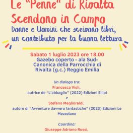 Momento letterario a Rivalta sabato 1 luglio
