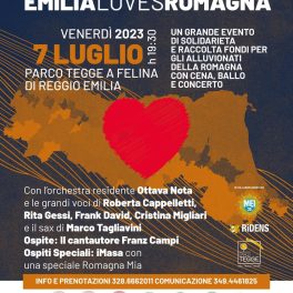 "EMILIA loves ROMAGNA", serata musicale benefica al Parco Tegge di Felina