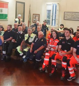 I volontari di protezione civile di Casalgrande premiati dal Comune