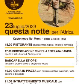 Gaom per l'Africa: tornano gli eventi estivi nella montagna reggiana