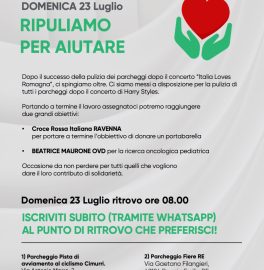 Ripulire insieme dopo il concerto di Harry Stiles per sostenere la Romagna e l'oncologia pediatrica