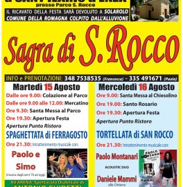 Sagra di San Rocco 2023 a Sant'Ilario d'Enza