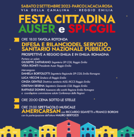 Festa di via Compagnoni e Festa Cittadina di Auser e Spi Cgil Reggio Emilia