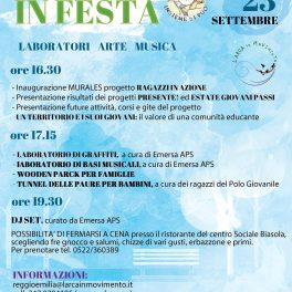 Riflettere sui progetti giovanili reggiani: appuntamento al centro sociale Biasola