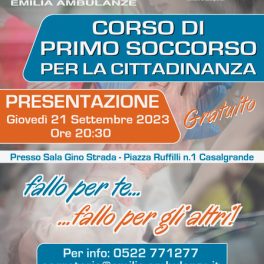 23° corso per nuovi volontari con EMA - Emilia Ambulanze di Casalgrande