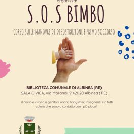 Il 26 settembre corso su disostruzione pediatrica e primo soccorso a Albinea con Progetto Pulcino
