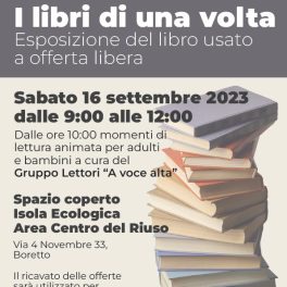 "I libri di una volta" a Boretto con Auser