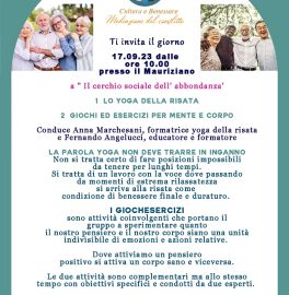 Un momento nel "Cerchio sociale dell'abbondanza" con l’associazione Mondattivo