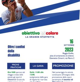 Sport paralimpico: tappa reggiana per la staffetta Obiettivo Tricolore
