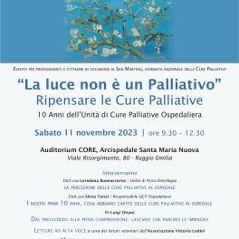 “La luce non è un Palliativo”: un incontro per ripensare le Cure Palliative