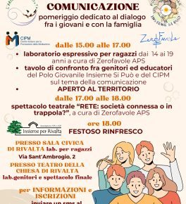 “Il valore della comunicazione”: un  pomeriggio di dialogo fra i giovani e con la famiglia a Rivalta