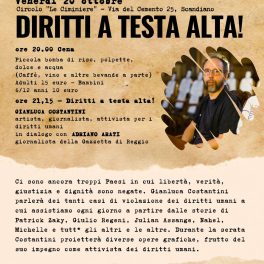 "Diritti a testa alta" al circolo Le Ciminiere