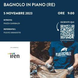 Giornata di raccolta rifiuti Plastic Free a Bagnolo in Piano