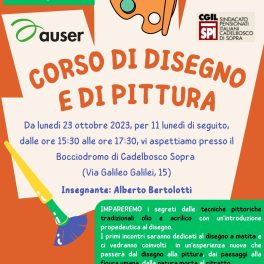 Corso di disegno e pittura con Auser a Cadelbosco Sopra