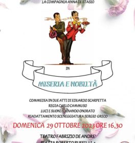 "Miseria e nobiltà" al teatro di Casalgrande per EMA Emilia Ambulanze