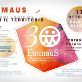 “30 anni insieme con il territorio”: una giornata di riflessioni con Emmaus Volontariato Domiciliare