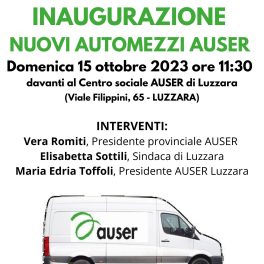 Inaugurazione dei nuovi mezzi di Auser Luzzara