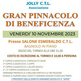 Gran pinnacolo a Bagnolo per AIMA - Associazione Alzheimer