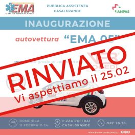 Nuova autovettura EMA 05 per EMA Emilia Ambulanze