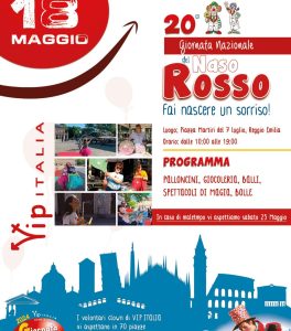20° Giornata del Naso Rosso della Clownterapia Vip - Viviamo in Positivo a Reggio Emilia