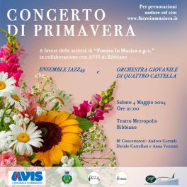 Concerto di primavera 2024 dell’Orchestra giovanile di Quattro Castella