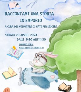 "Nati per Leggere" il 20 aprile all'emporio solidale Dora