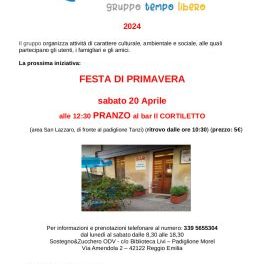 Festa di primavera con il gruppo Tempo Libero di Sostegno &amp; Zucchero