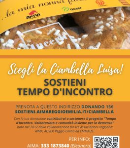 Anche nel 2024 la ciambella Luisa sostiene il progetto "Tempo d'incontro"