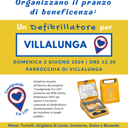 Pranzo a Villalunga per acquistare un defibrillatore