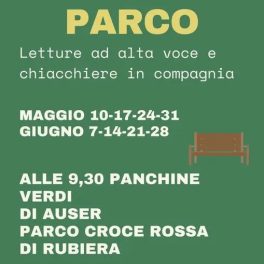 Letture alle panchine verdi di Rubiera con Auser