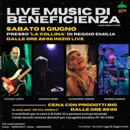 Cena e concerto alla Collina per il progetto Pé no chão in Brasile