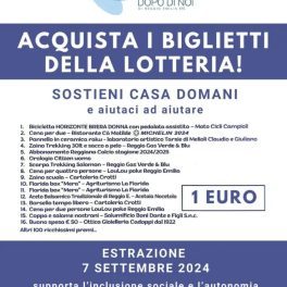 Lotteria 2024 per la Casa Domani della Fondazione Durante e Dopo di Noi reggiana