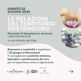 "Le relazioni che sostengono": evento al Mauriziano con Le Radici del Cielo