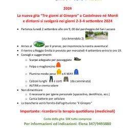 “Tre giorni al Ginepro”: gita in montagna a inizio settembre 2024 con Sostegno &amp; Zucchero