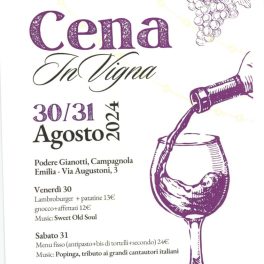 Cena in vigna 2024 a Campagnola Emilia