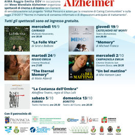 Mese mondiale 2024 dell’Alzheimer, le attività reggiane di AIMA