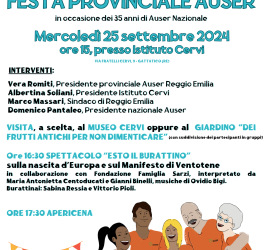 Festa provinciale 2024 di Auser Reggio Emilia