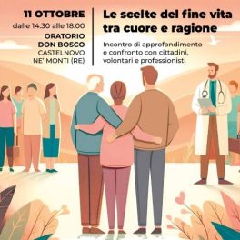 “Le scelte del fine vita tra cuore e ragione”: momento di confronto con I Sentieri del Sollievo