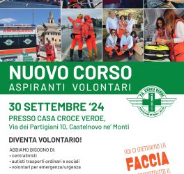 Corso 2024 per diventare volontari della Croce Verde di Castelnovo Monti e Vetto