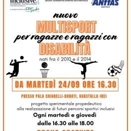 A Guastalla un nuovo multisport per i ragazzi con neurodiversità o disabilità