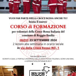 Corso 2024 per volontari della Croce Rossa di Reggio Emilia