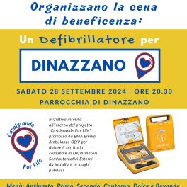 Cena benefica per "Un defibrillatore per Dinazzano"