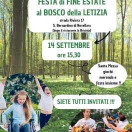 Festa di fine estate 2024 dell'equipe solidale disabilità della Pastorale della salute