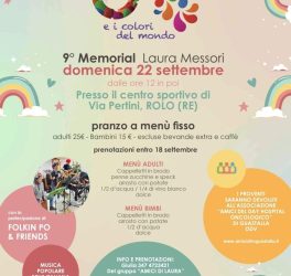 Edizione 2024 del memorial Laura Messori "Laura e i colori del mondo" a Rolo