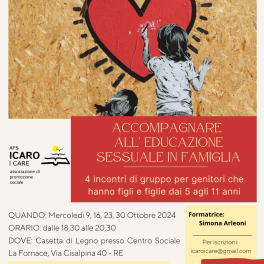 Due corsi per accompagnare i genitori nell’educazione dei bimbi e dei ragazzi