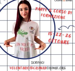 Corso di formazione 2024 per aspiranti volontari di Casina dei Bimbi.