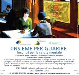 “Insieme per guarire” 2024, incontri per conoscere, accogliere, trasformare la sofferenza psichica