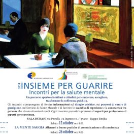 “Insieme per guarire” 2024, incontri per conoscere, accogliere, trasformare la sofferenza psichica